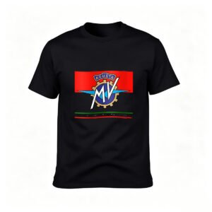MV Agusta Logo T-Shirt Men's Classic Black Tee Gift for Motorcycle Fans