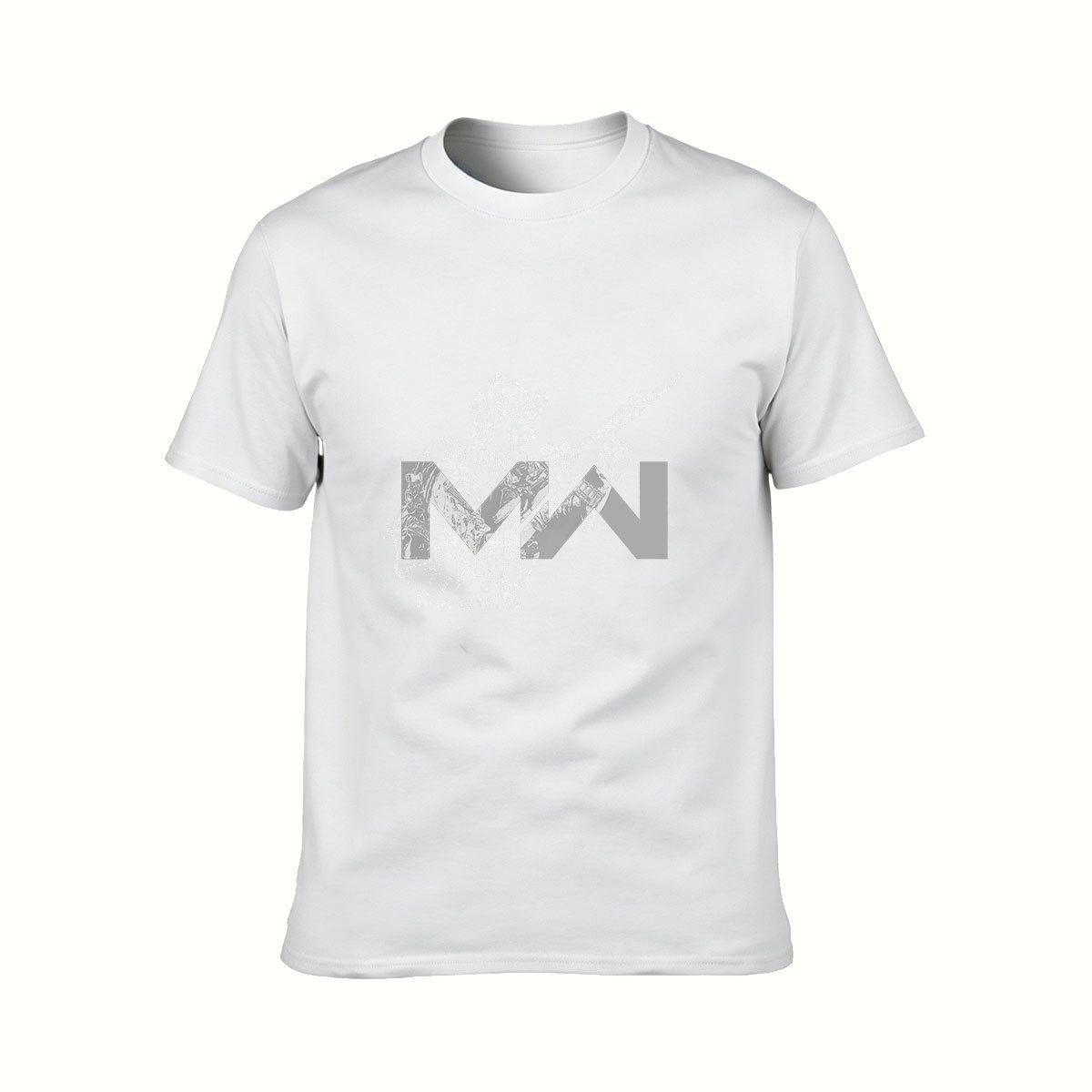 Men's Black MW Soldier Graphic T-Shirt for Gaming Fans - Image 2