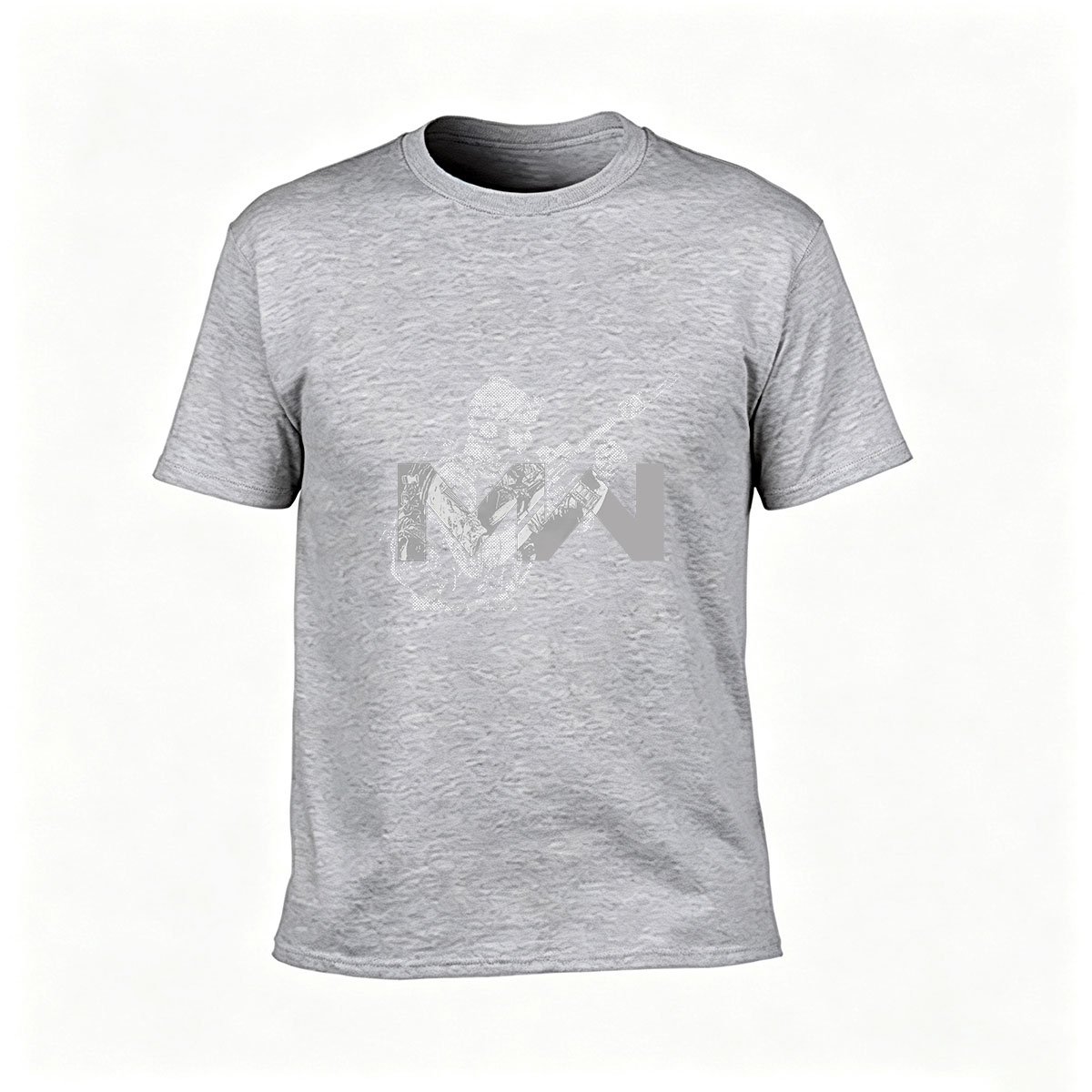 Men's Black MW Soldier Graphic T-Shirt for Gaming Fans - Image 3
