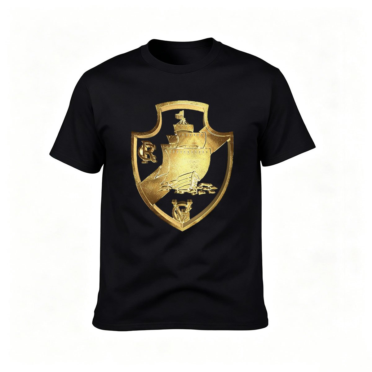 Golden Ship Crest Men's T-Shirt Classic Gift Wear