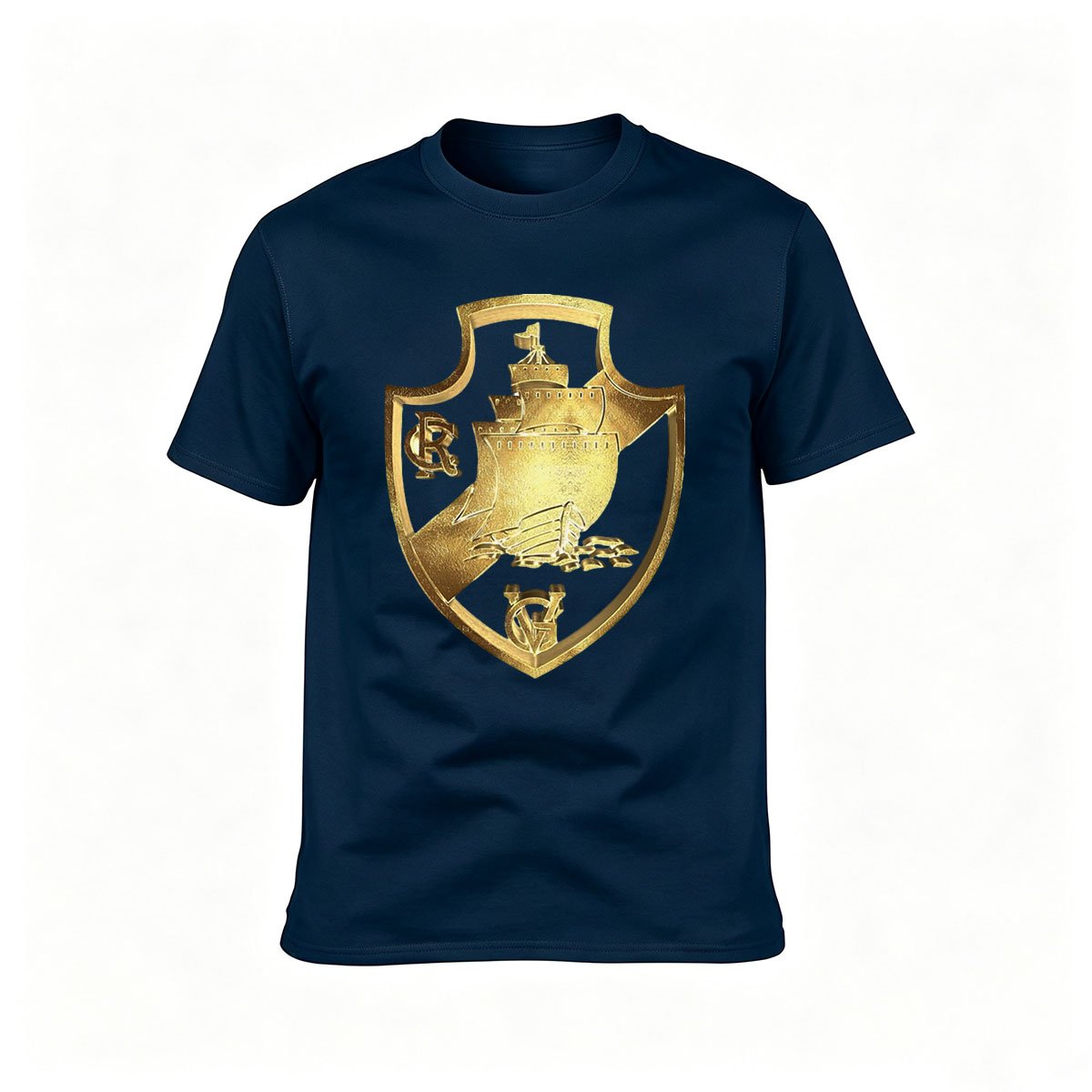 Golden Ship Crest Men's T-Shirt Classic Gift Wear - Image 6
