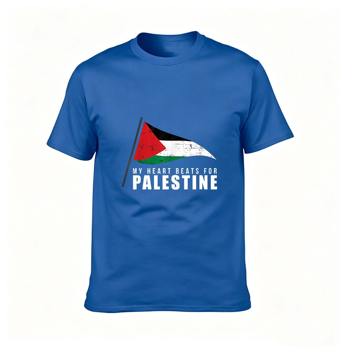 My Heart Beats for Palestine Flag T-Shirt Men Women Gift - Image 4