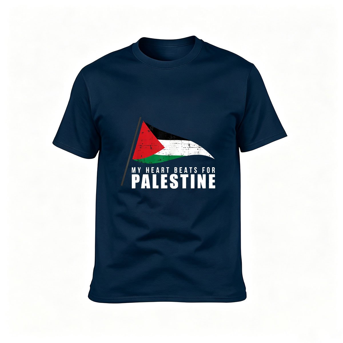 My Heart Beats for Palestine Flag T-Shirt Men Women Gift - Image 6