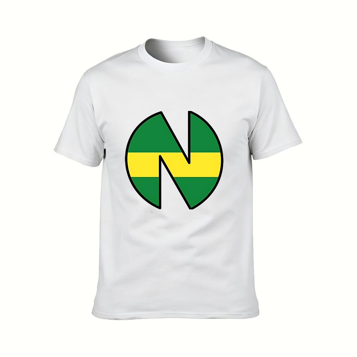 Nigeria Flag Logo Men's T-Shirt Gift for Fans and Travelers - Image 2