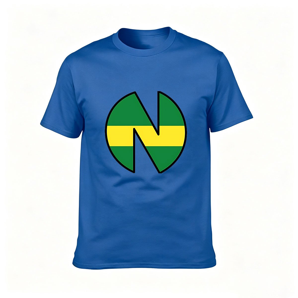 Nigeria Flag Logo Men's T-Shirt Gift for Fans and Travelers - Image 4