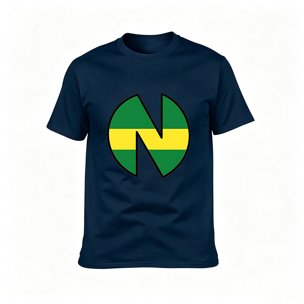Nigeria Flag Logo Men's T-Shirt Gift for Fans and Travelers - Image 6