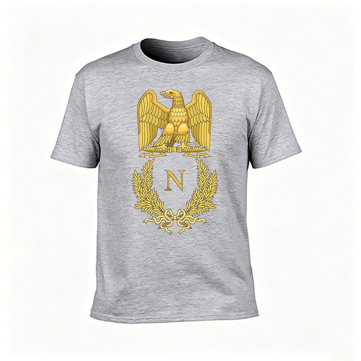 Golden Eagle Crest N T-Shirt Men's Classic Black Tee Gift for History Lovers - Image 3