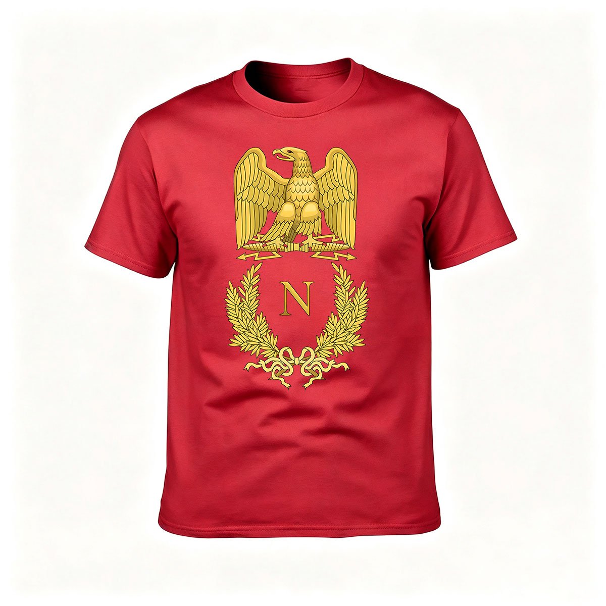 Golden Eagle Crest N T-Shirt Men's Classic Black Tee Gift for History Lovers - Image 5