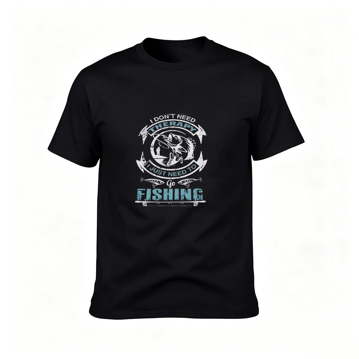 I Don't Need Therapy Just Need to Go Fishing Mens T-Shirt