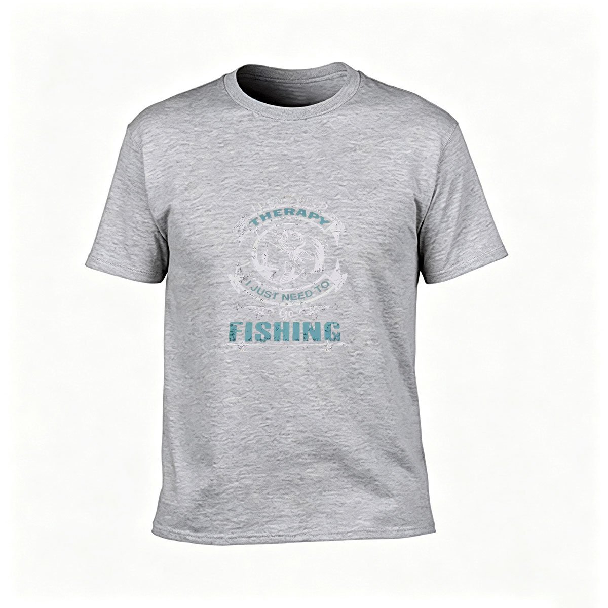 I Don't Need Therapy Just Need to Go Fishing Mens T-Shirt - Image 3