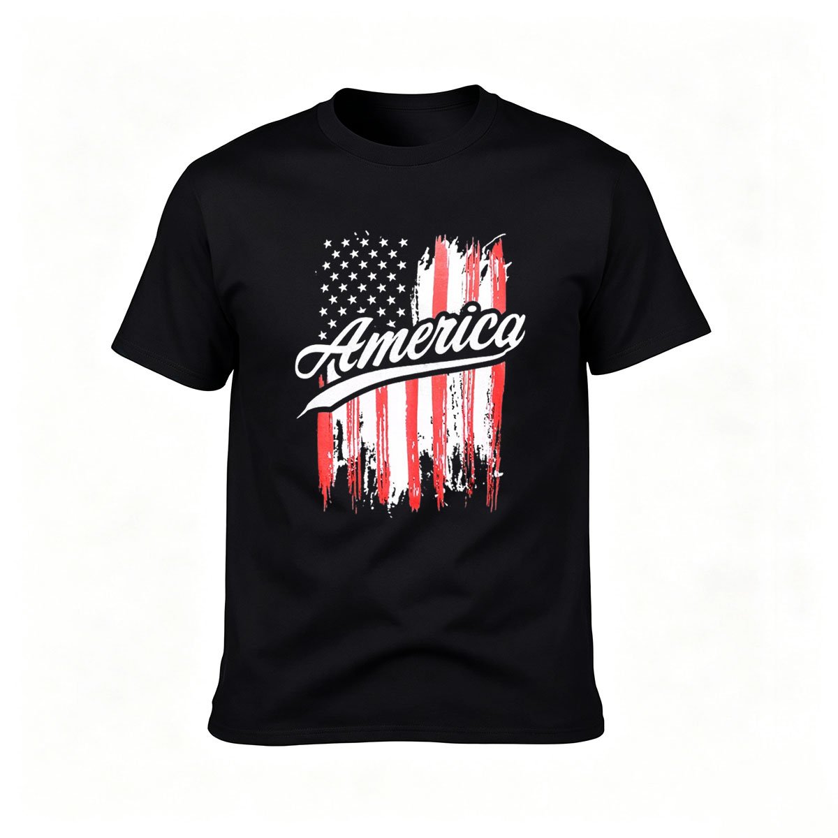 America Flag T-Shirt Men Patriotic Gift for Independence Day