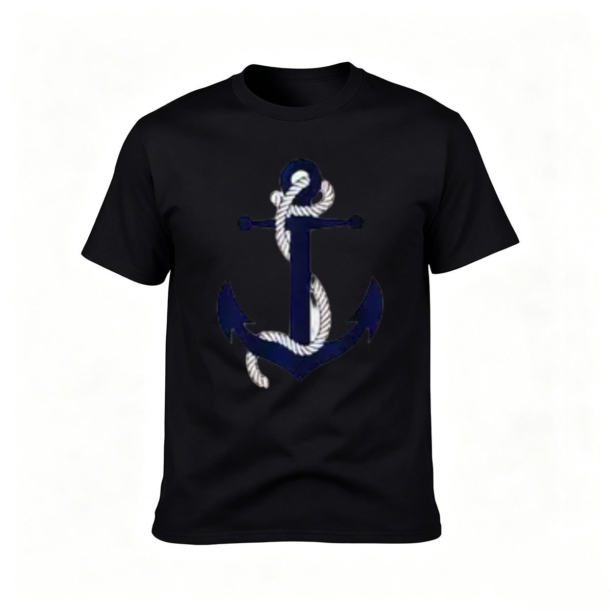 Navy Anchor Rope Design Men's T-Shirt Casual Gift Wear
