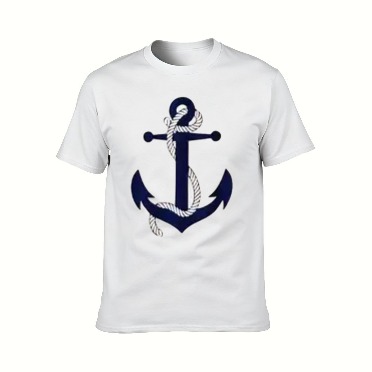 Navy Anchor Rope Design Men's T-Shirt Casual Gift Wear - Image 2