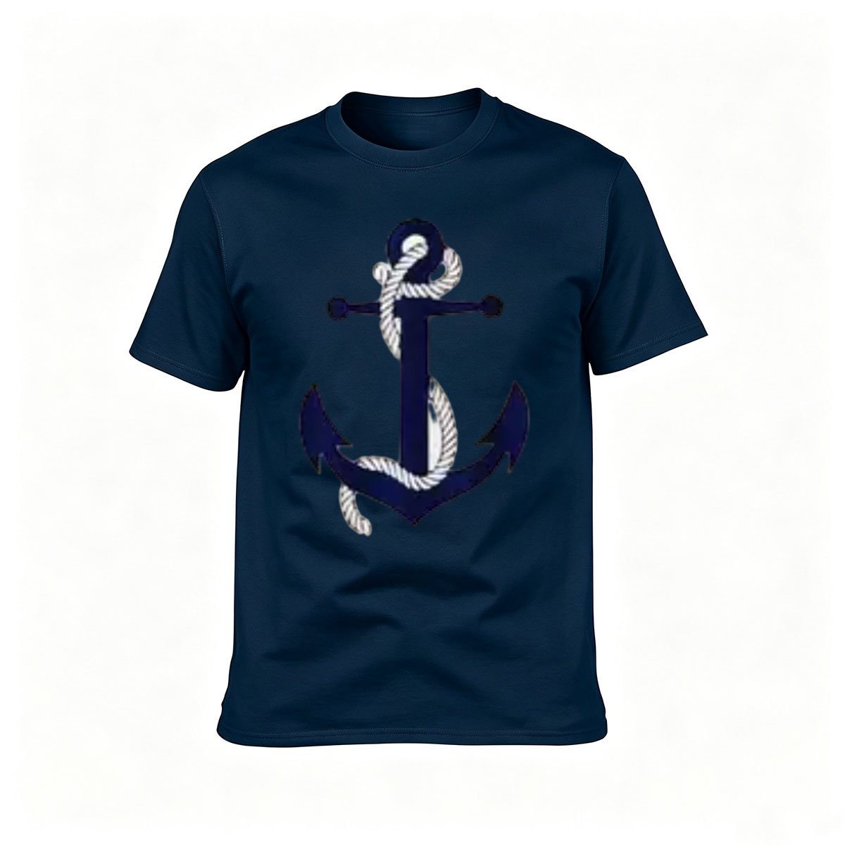 Navy Anchor Rope Design Men's T-Shirt Casual Gift Wear - Image 6
