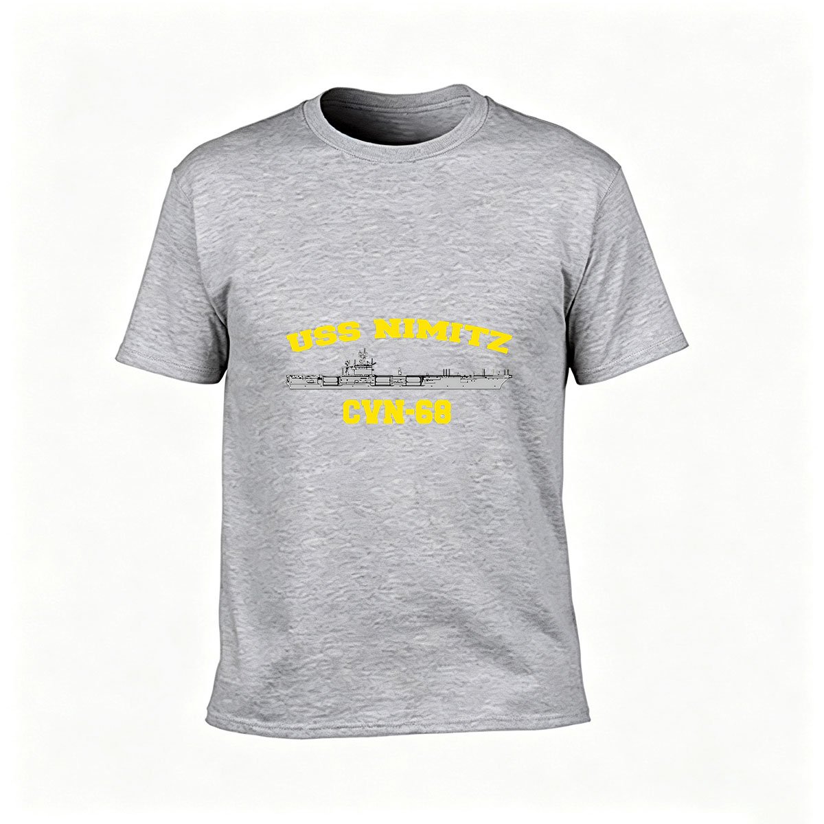 USS Nimitz CVN 68 Aircraft Carrier Men's T-Shirt Gift - Image 3