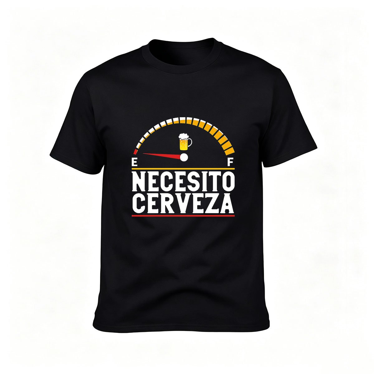 I Need Beer Fuel Gauge Men's T-Shirt Fun Gift for Beer Lovers