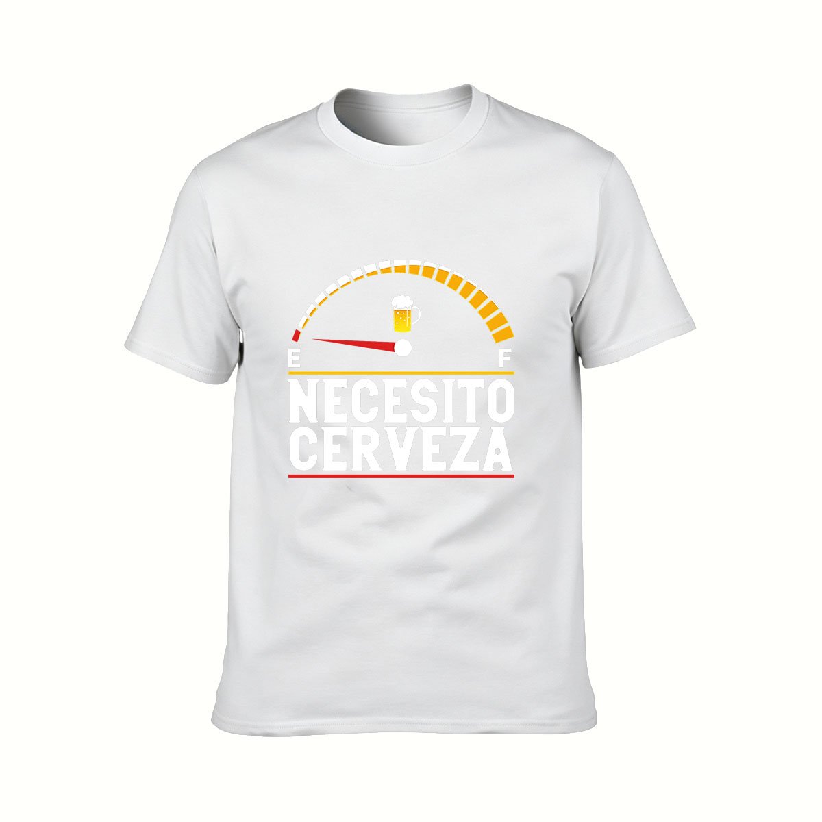 I Need Beer Fuel Gauge Men's T-Shirt Fun Gift for Beer Lovers - Image 2