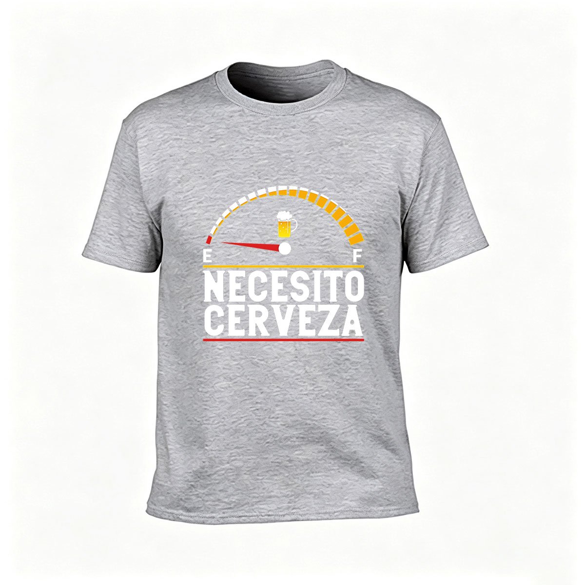 I Need Beer Fuel Gauge Men's T-Shirt Fun Gift for Beer Lovers - Image 3