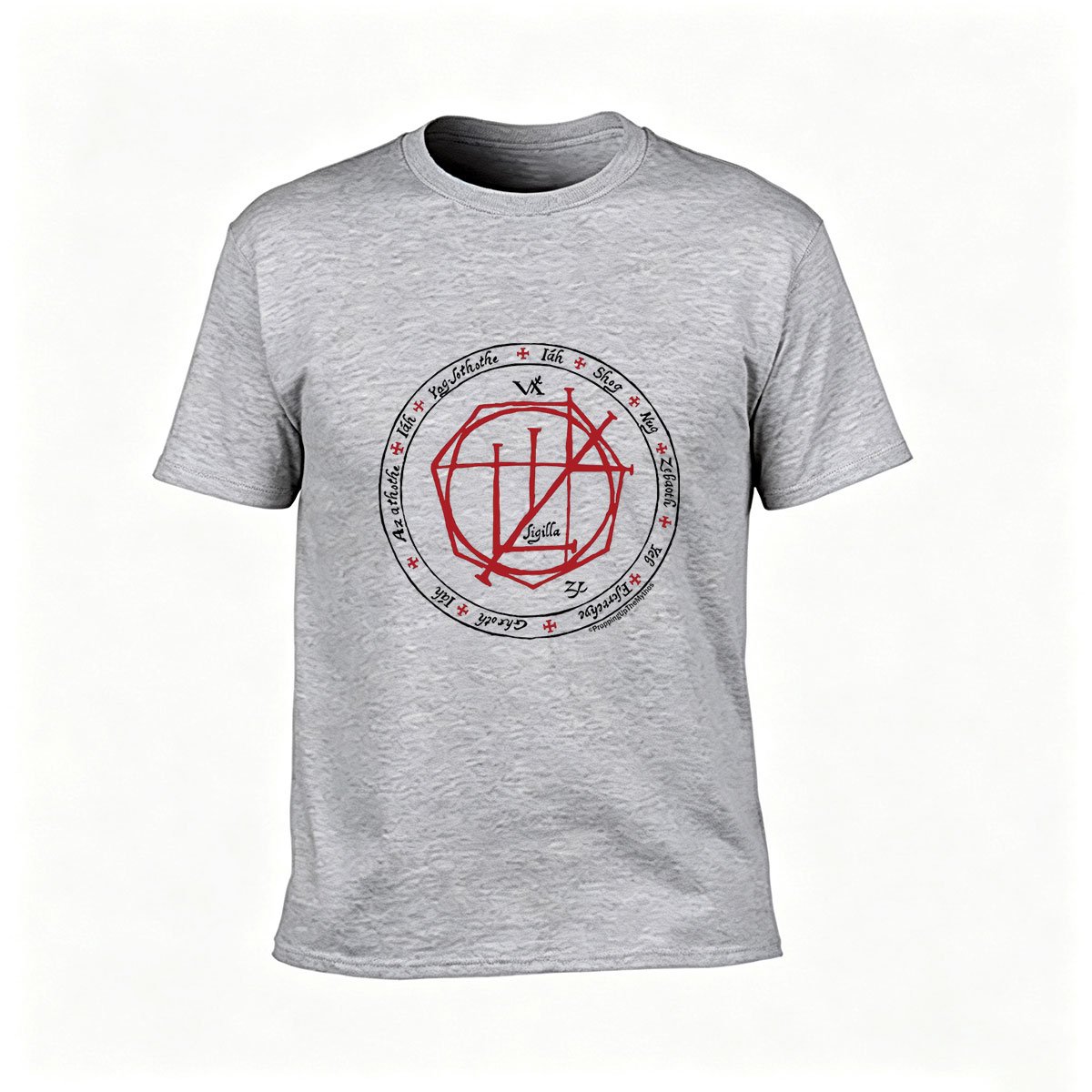 Red Symbol Circle Men's T-Shirt Gothic Design Gift Wear - Image 3