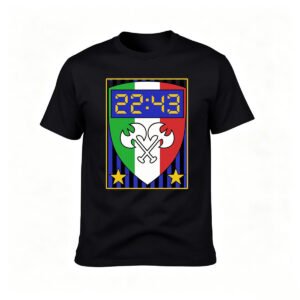 Italy Football Crest Men's T-Shirt 2243 Design Gift for Fans