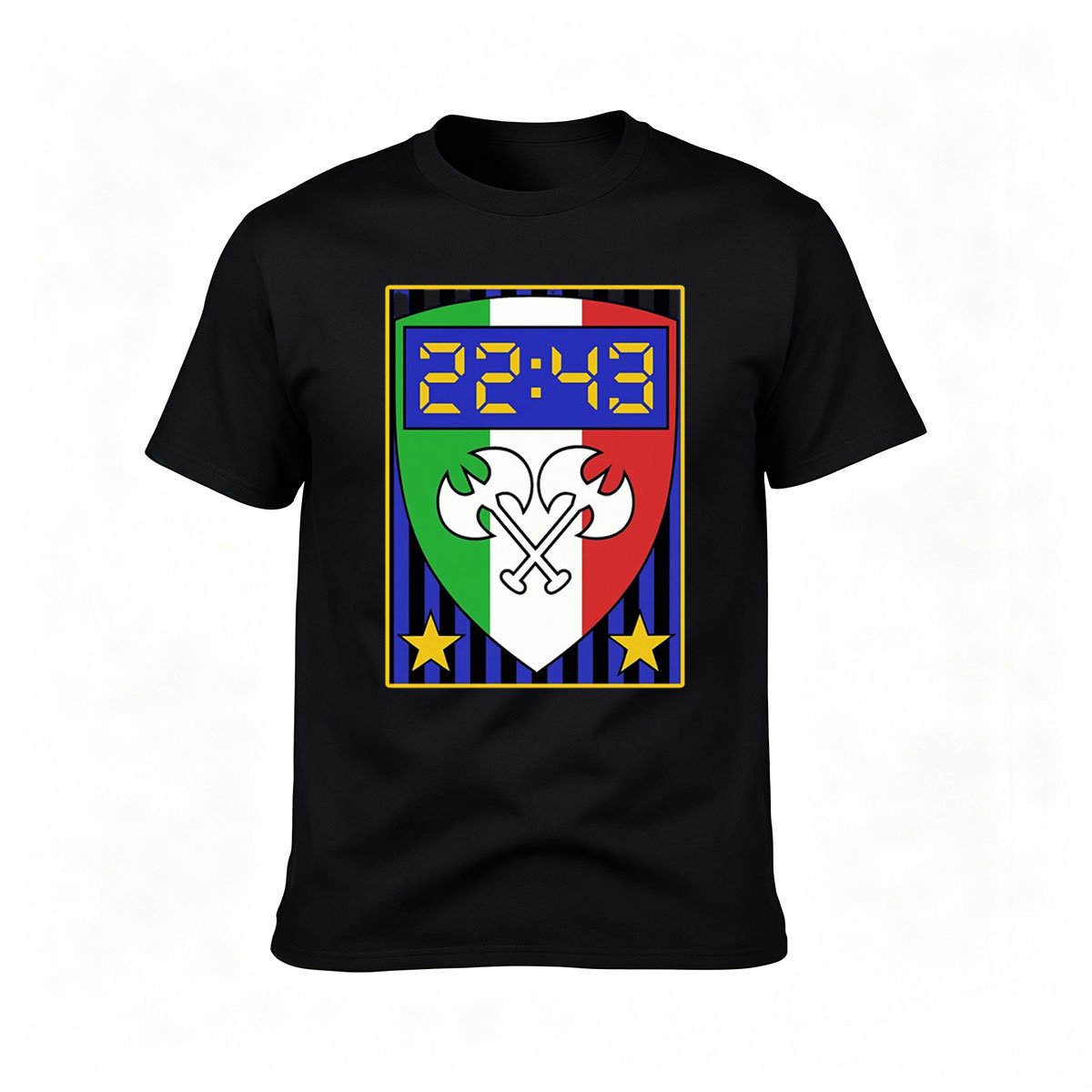Italy Football Crest Men's T-Shirt 2243 Design Gift for Fans