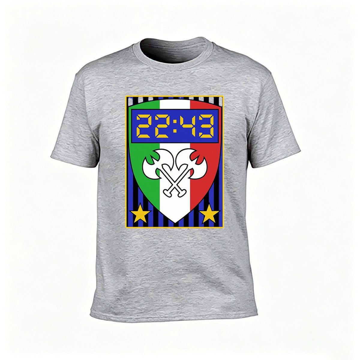 Italy Football Crest Men's T-Shirt 2243 Design Gift for Fans - Image 3