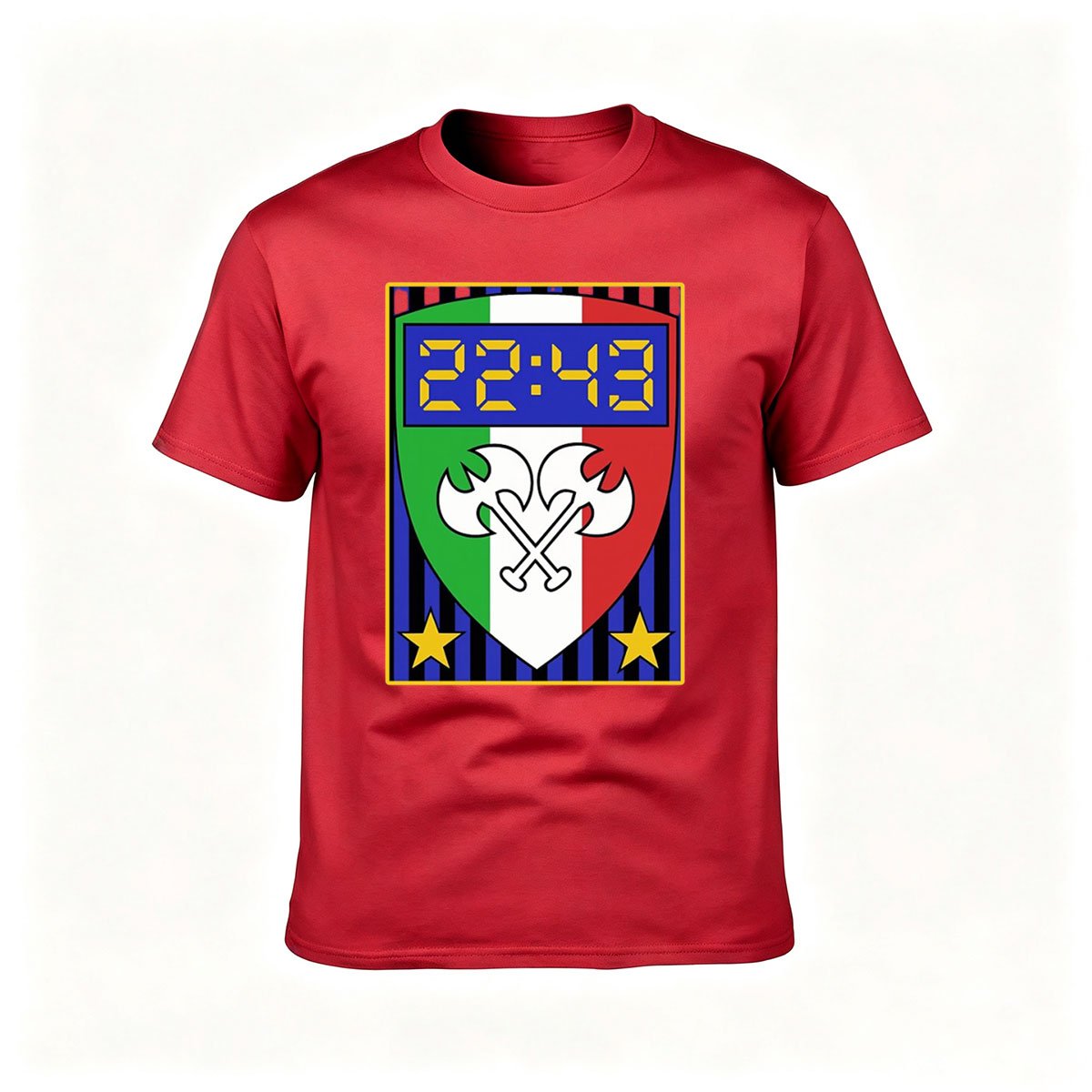Italy Football Crest Men's T-Shirt 2243 Design Gift for Fans - Image 5