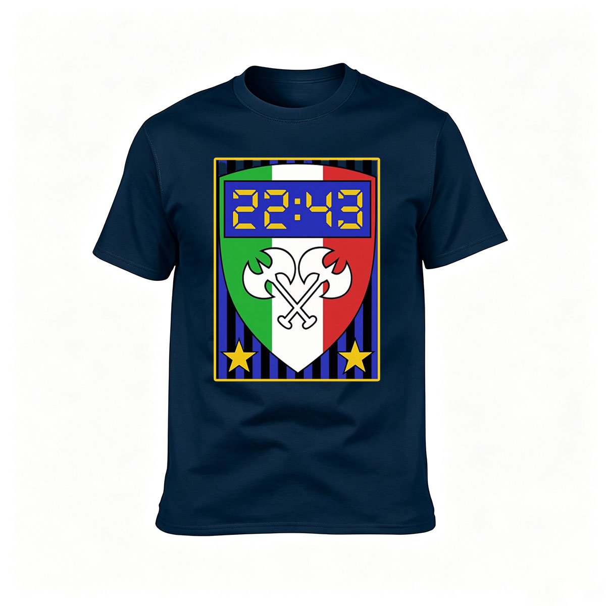 Italy Football Crest Men's T-Shirt 2243 Design Gift for Fans - Image 6