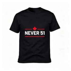 Never 51 Canada Maple Leaf Men's T-Shirt Gift for Him