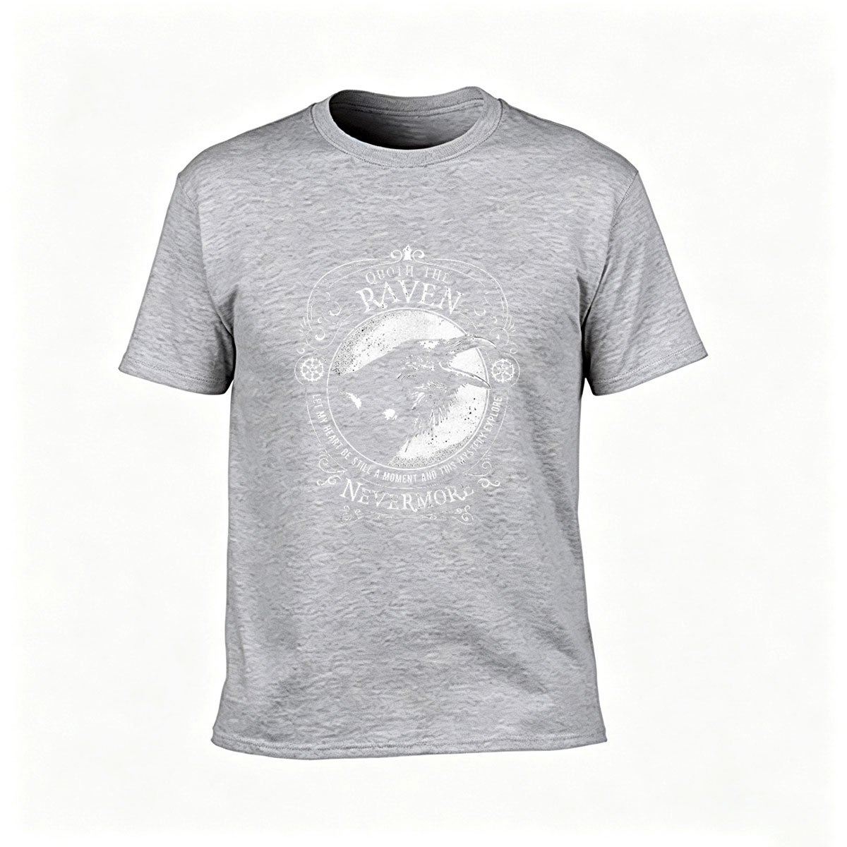 Quoth The Raven Nevermore Men's T-Shirt Gothic Raven Design Gift - Image 3