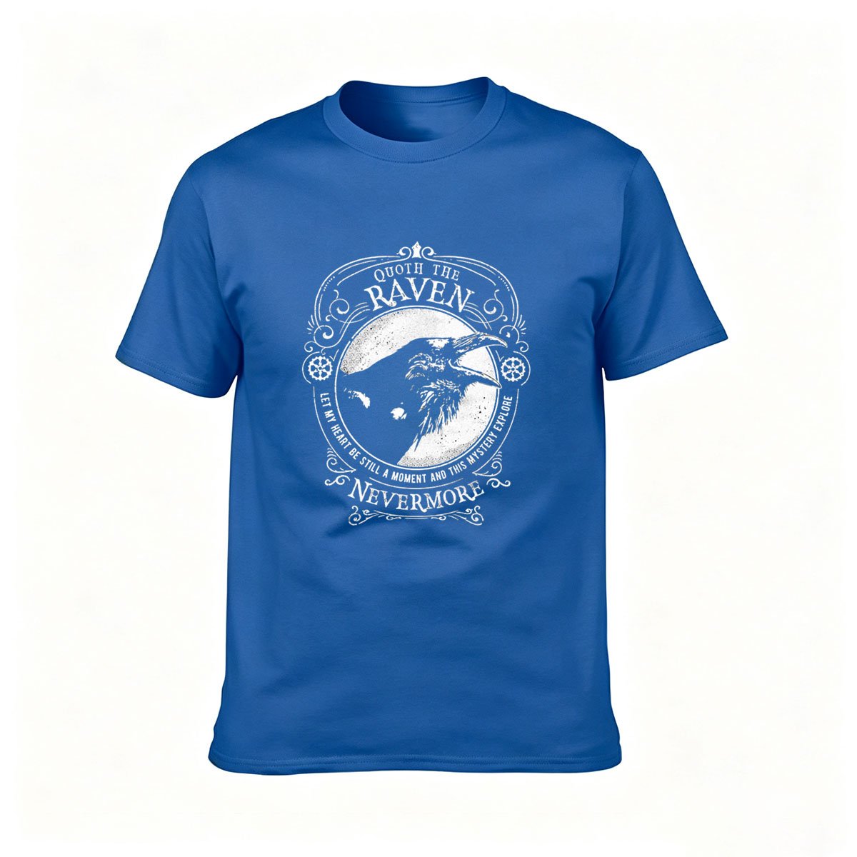 Quoth The Raven Nevermore Men's T-Shirt Gothic Raven Design Gift - Image 4