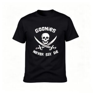 Goonies Never Say Die Skull T-Shirt Men's Women's Tees Gift