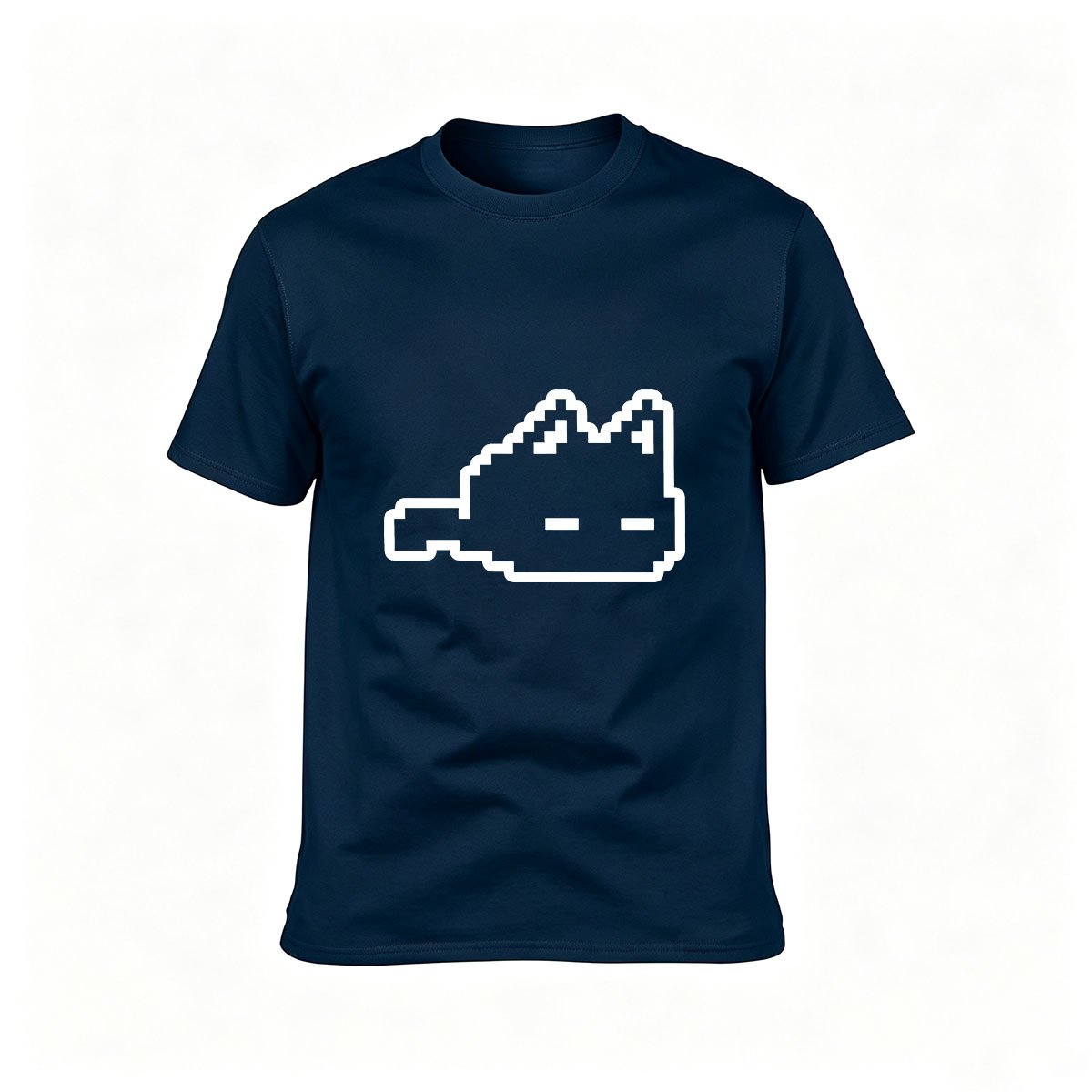 Pixel Cat Face Men's T-Shirt Gift for Gamers and Nerds - Image 6