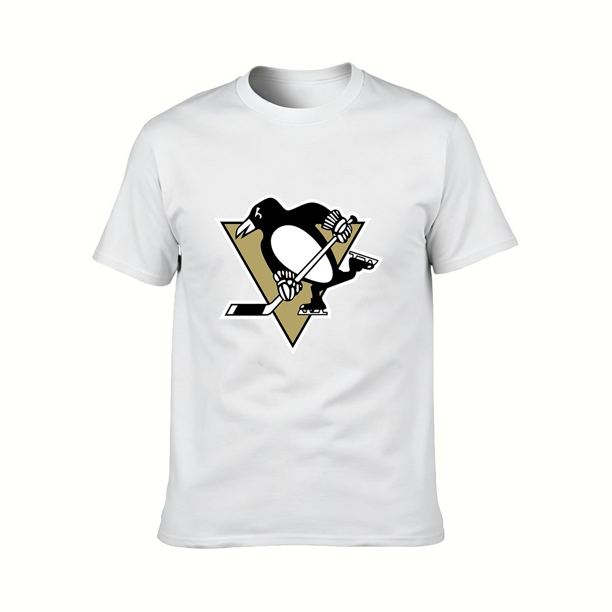 Pittsburgh Penguins Logo Men's T-Shirt Hockey Gift Wear - Image 2
