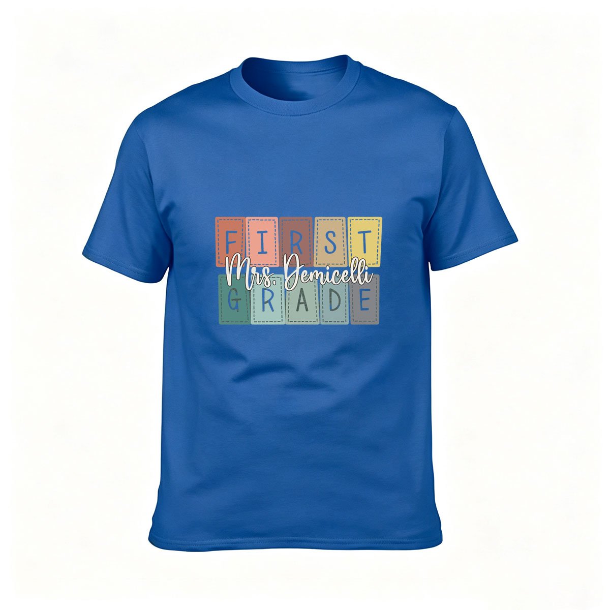 First Grade Teacher Mrs Demicelli Men's T-Shirt Gift - Image 4