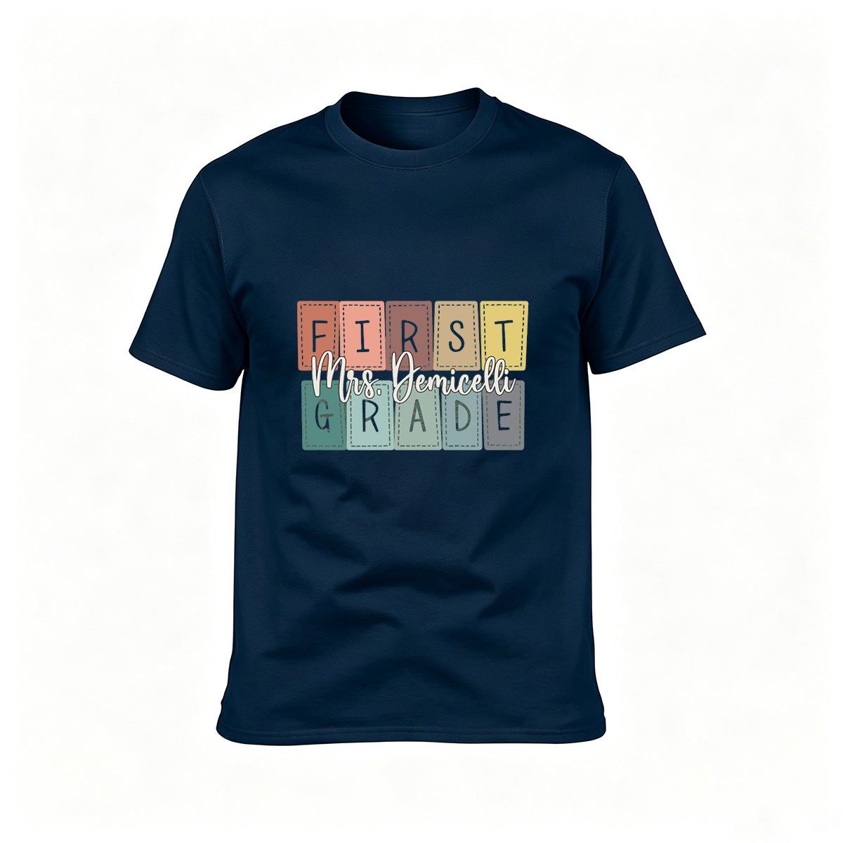 First Grade Teacher Mrs Demicelli Men's T-Shirt Gift - Image 6