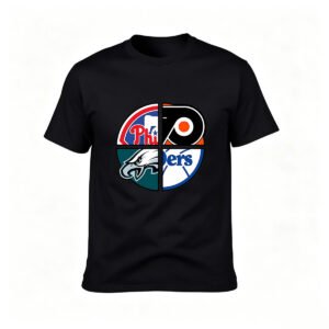 Philadelphia Sports Teams Logo Mashup Men's T-Shirt Gift for Fans