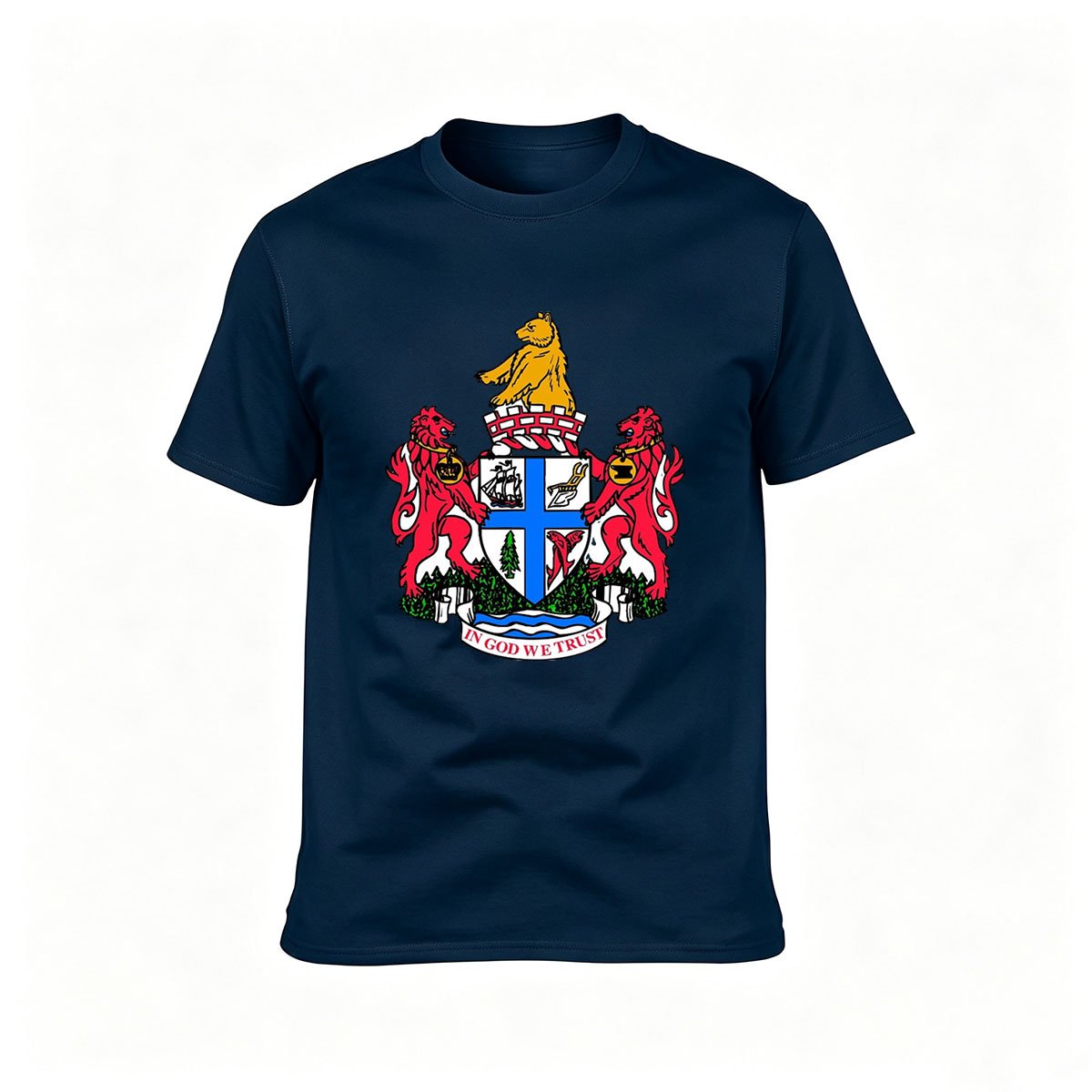 Newfoundland and Labrador Coat of Arms Men's T-Shirt Gift - Image 6