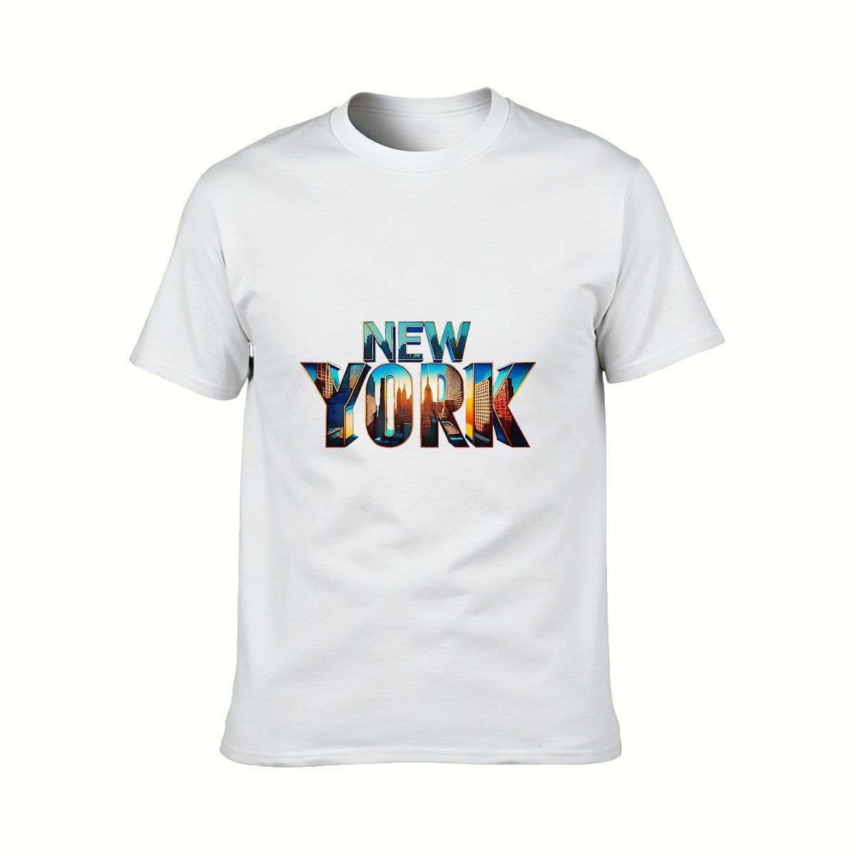 New York City Skyline Men's T-Shirt Travel Gift Tee - Image 2