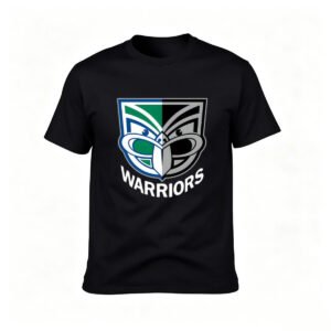 Warriors Logo T-Shirt Men's Black Graphic Tee Gift