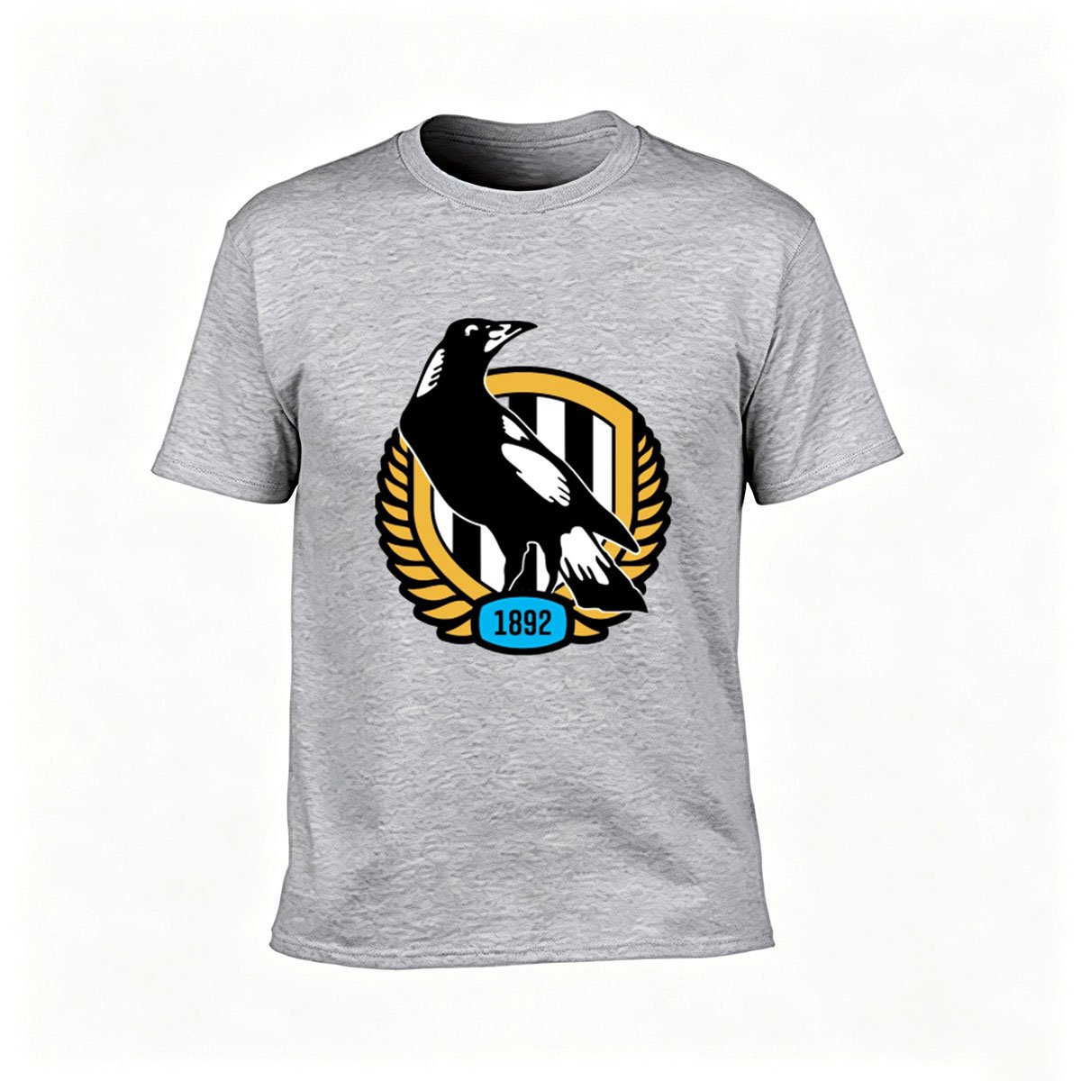 Men's Black Magpie T-Shirt 1892 Football Club Design Gift - Image 3