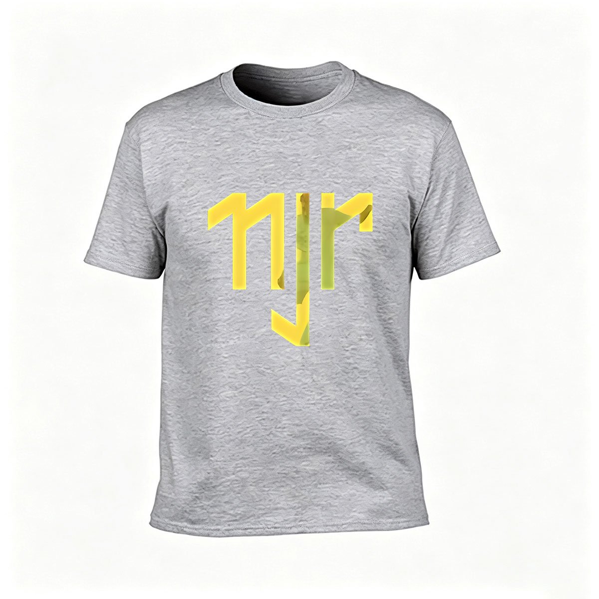 Men's Black T-Shirt with Yellow Hebrew Letter Design Gift for Jewish Culture Lovers - Image 3