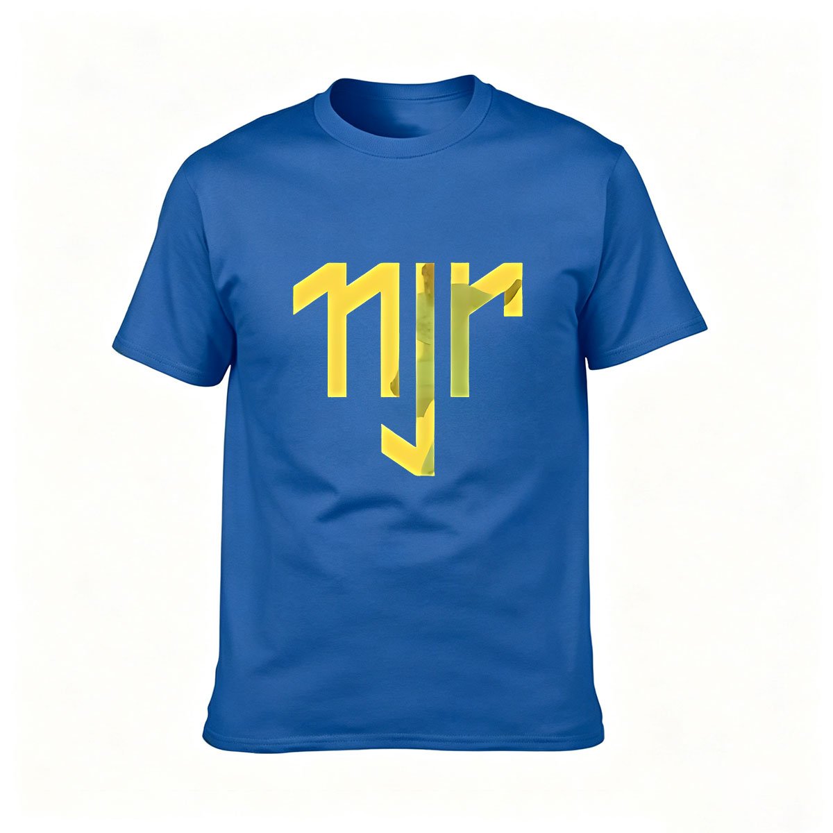Men's Black T-Shirt with Yellow Hebrew Letter Design Gift for Jewish Culture Lovers - Image 4