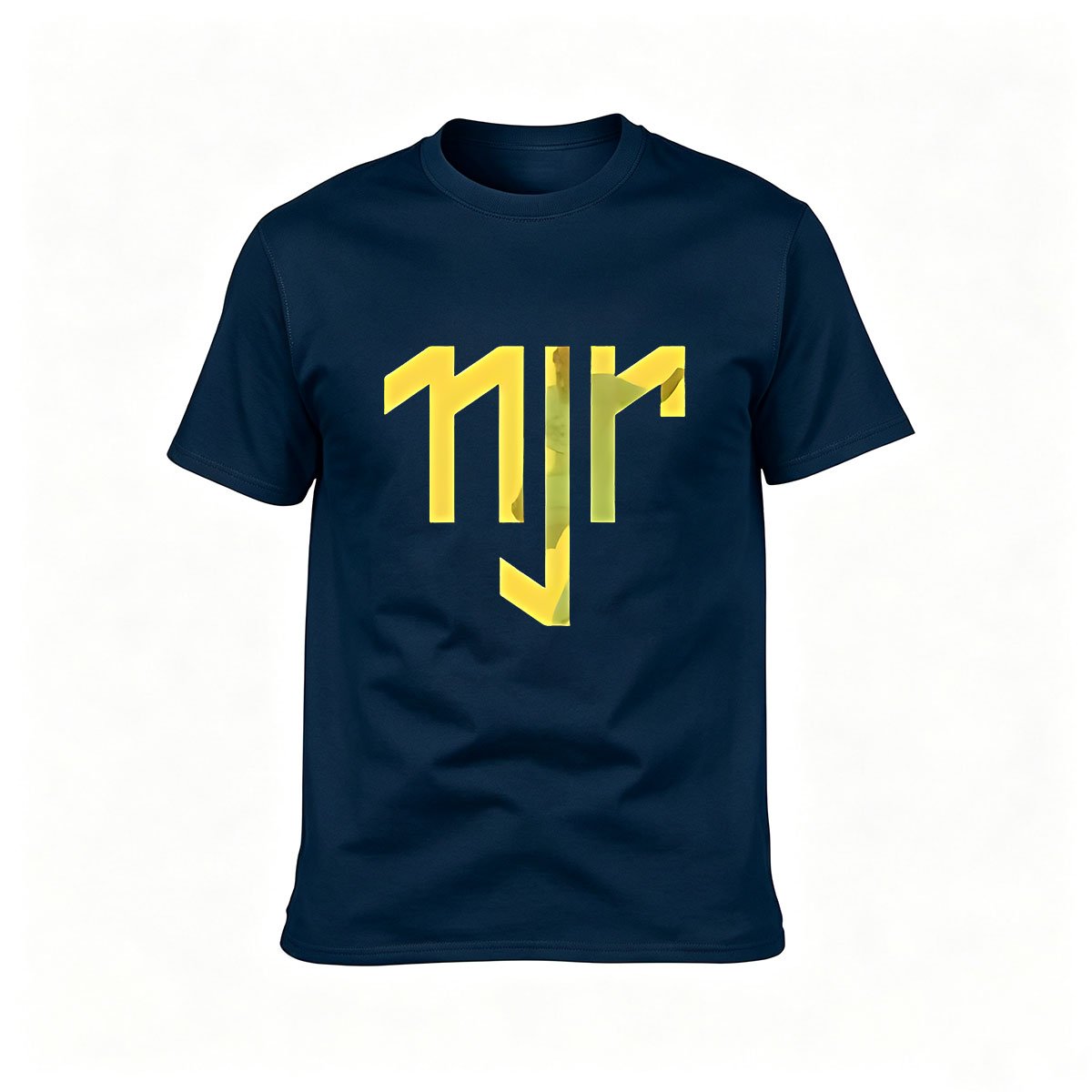 Men's Black T-Shirt with Yellow Hebrew Letter Design Gift for Jewish Culture Lovers - Image 6