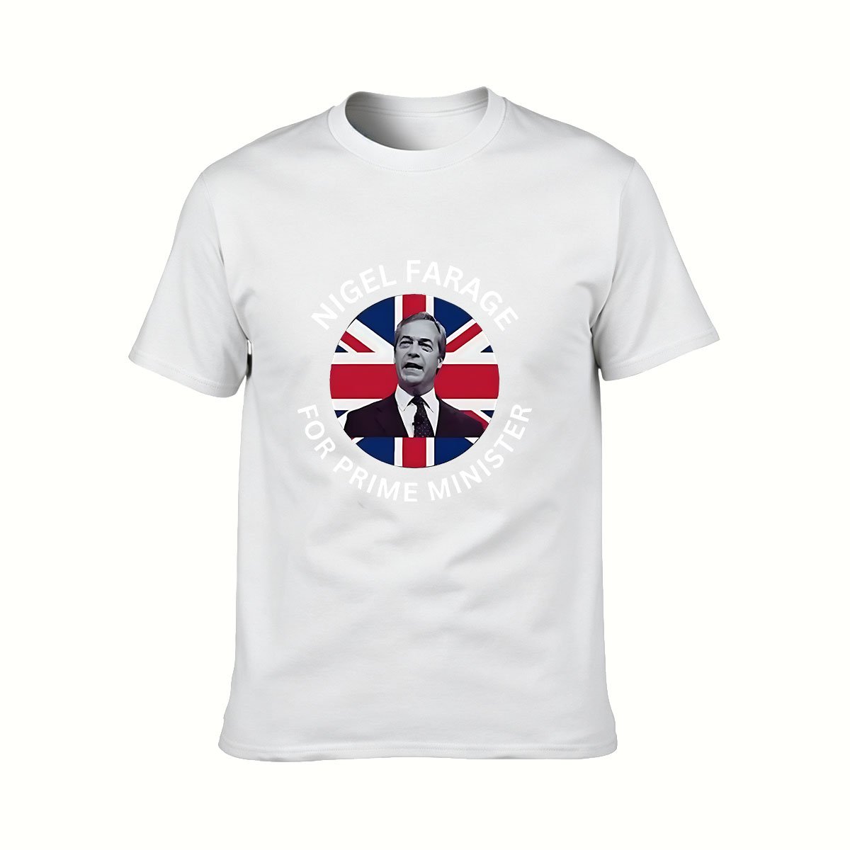 Nigel Farage for Prime Minister UK Flag Men's T-Shirt Gift - Image 2