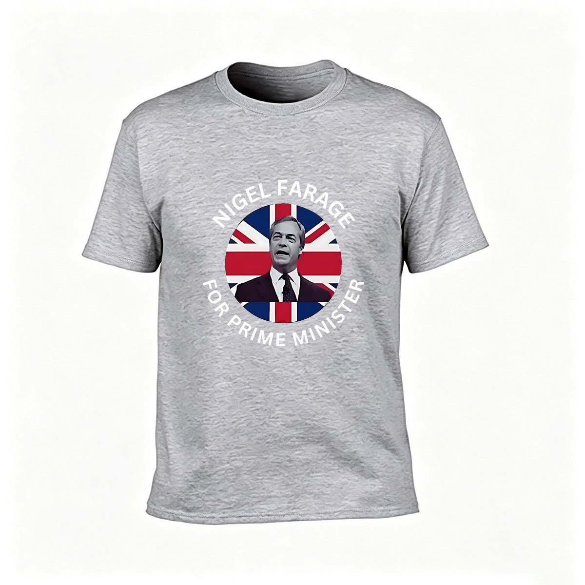 Nigel Farage for Prime Minister UK Flag Men's T-Shirt Gift - Image 3