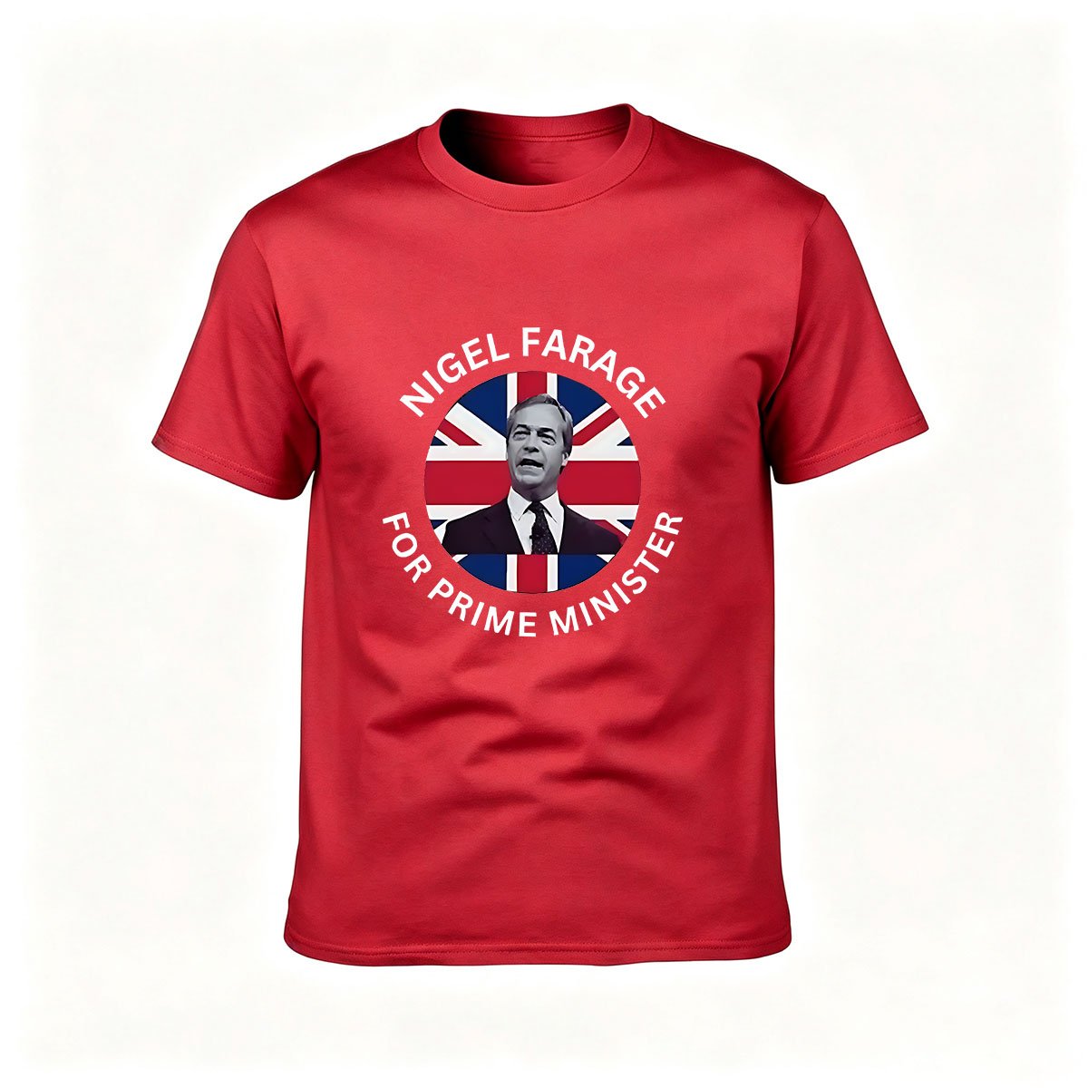 Nigel Farage for Prime Minister UK Flag Men's T-Shirt Gift - Image 5