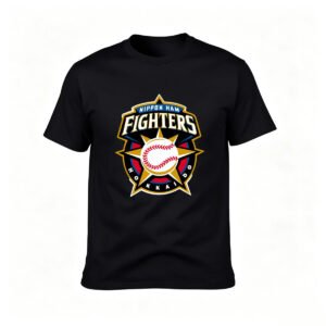 Nippon Ham Fighters Baseball Logo Men's T-Shirt Gift