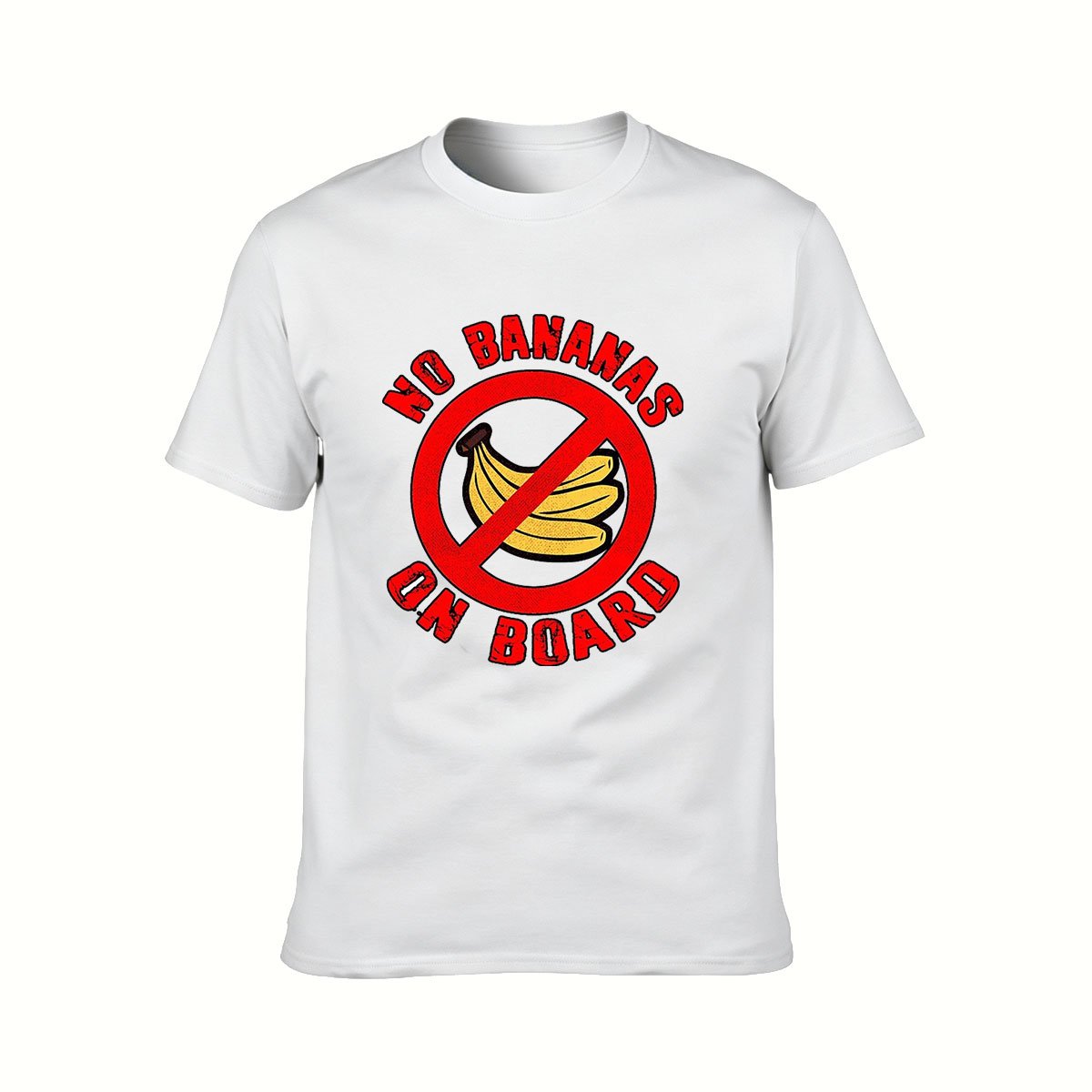 No Bananas On Board Funny T-Shirt Men's Women's Tee Gift Humor - Image 2
