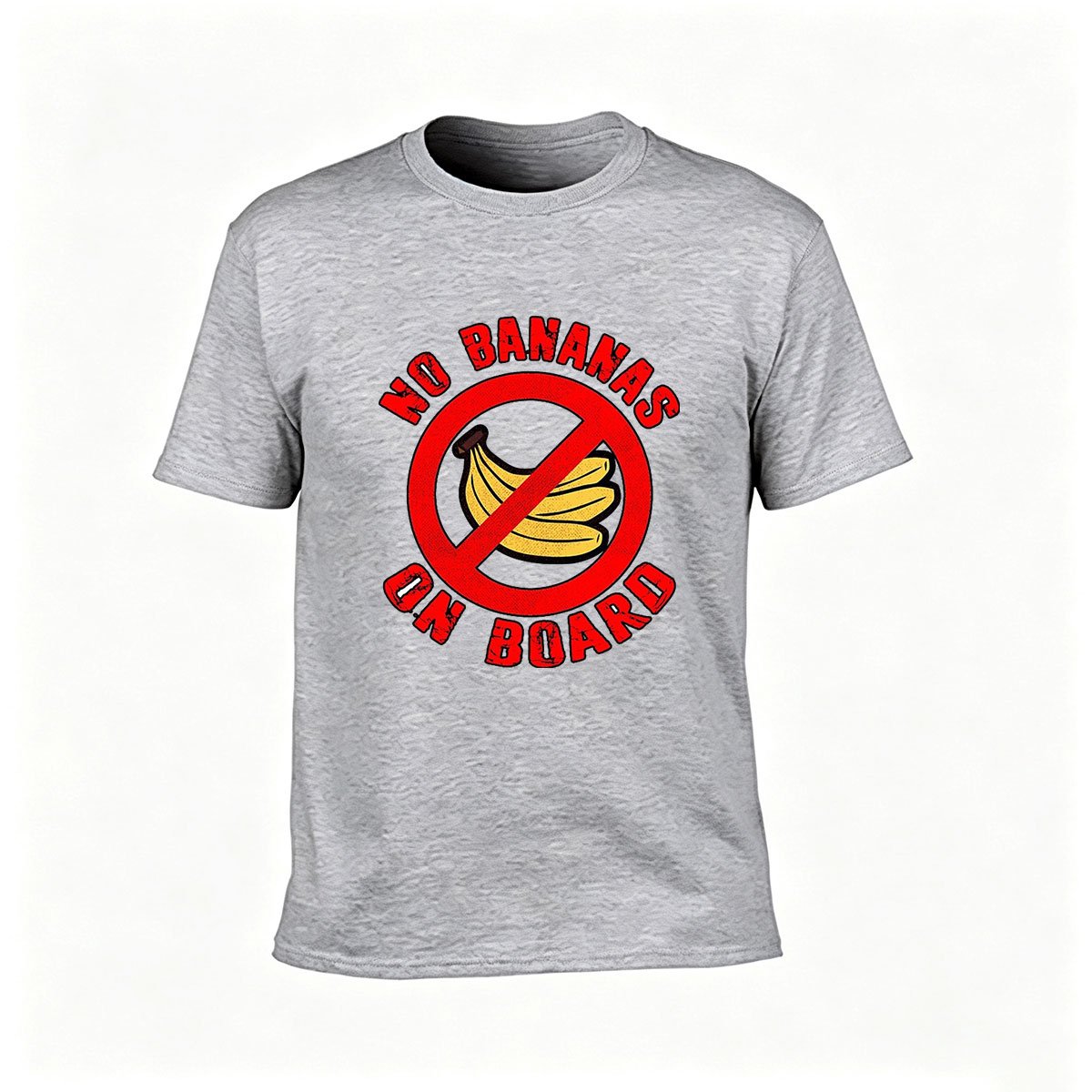 No Bananas On Board Funny T-Shirt Men's Women's Tee Gift Humor - Image 3